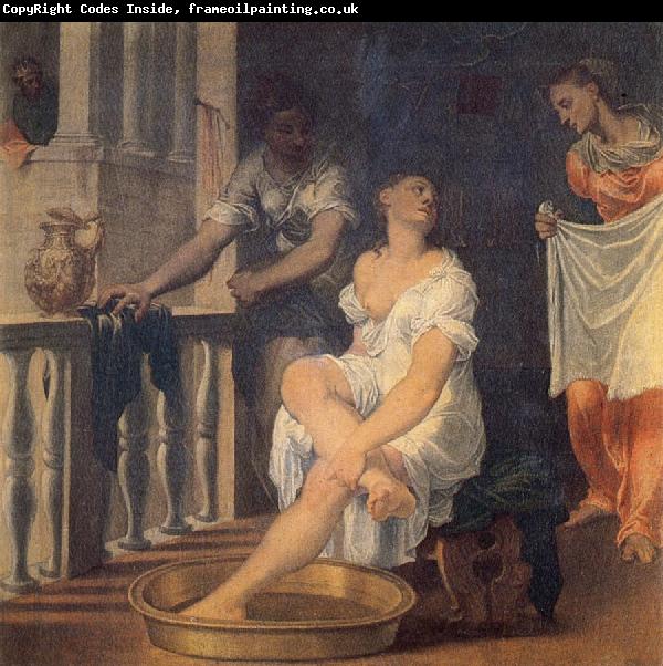 Domenico Brusasorci Bathsheba at Her Bath